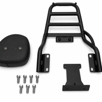 REAR LUGGAGE RACK WITH BACKREST FIT FOR ROYAL ENFIELD CONTINENTAL GT 650