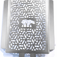 SILVER RADIATOR GUARD SS FIT FOR ROYAL ENFIELD BEAR 650