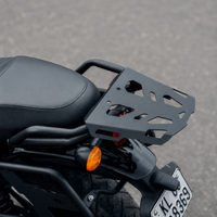 TAIL BAG (BLACK-BROWN) WITH TOP RACK FIT FOR HUNTER 350