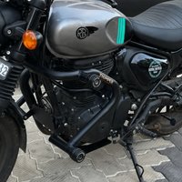 CRASH GUARD WITH SLIDERS BLACK FIT FOR ROYAL ENFIELD HUNTER 350