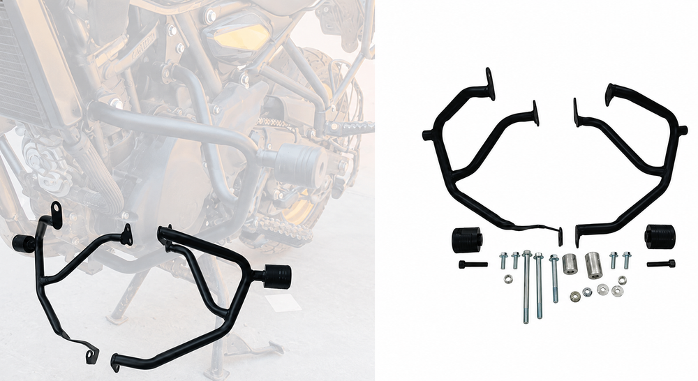 CRASH GUARD WITH SLIDER TYPE -3 FIT FOR ROYAL ENFIELD HIMALAYAN 450