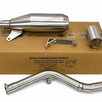 AEW EDGE FREE FLOW EXHAUST AND MID PIPE FIT FOR ROYAL ENFIELD HIMALAYAN 450