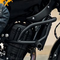 CRASH GUARD WITH SLIDERS (BLACK) FIT FOR ROYAL ENFIELD GUERRILLA 450