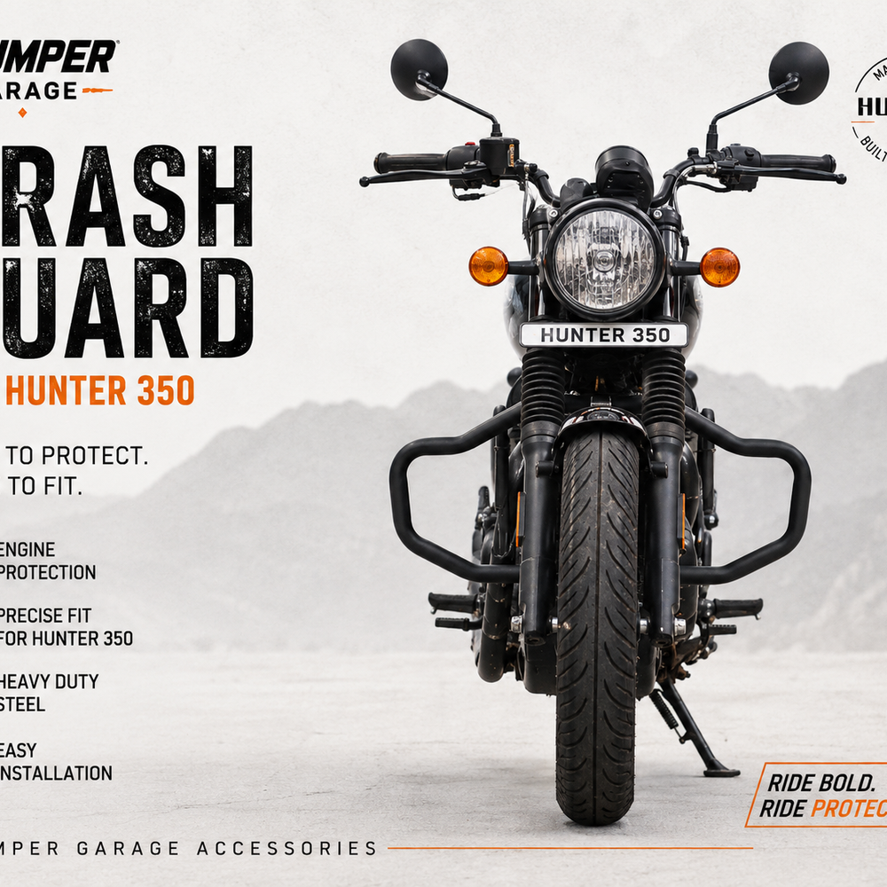 SISSY BAR CRASH GUARD FIT FOR ROYAL ENFIELD HUNTER 350