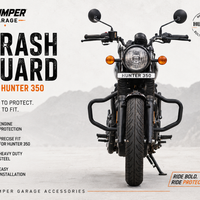 SISSY BAR CRASH GUARD FIT FOR ROYAL ENFIELD HUNTER 350