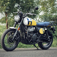 CRASH GUARD WITH SLIDERS (BLACK) FIT FOR ROYAL ENFIELD BEAR 650