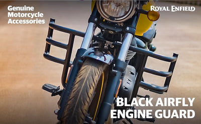 Black Airfly Engine Guard fit for Royal Enfield Bullet 350