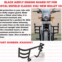 Black Airfly Engine Guard fit for Royal Enfield Classic 350