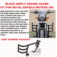 Black Airfly Engine Guard fit for Royal Enfield Meteor 350
