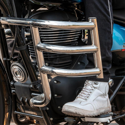 Silver Airfly Engine Guard fit for Royal Enfield Bullet 350