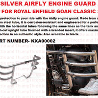 Silver Airfly Engine Guard fit for Royal Enfield Goan Classic 350