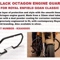 Black Octagon Engine Guard fit for Royal Enfield Goan Classic 350