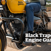 Black Trapezium Engine Guard fit for Royal Enfield Classic 350