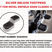 Silver Deluxe Footpegs fit for Royal Enfield Goan Classic 350