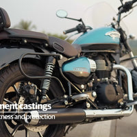 Black Commuter Pannier Rail fit for Royal Enfield Classic 350