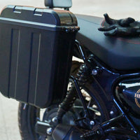 Black Commuter Pannier Rail fit for Royal Enfield Hunter 350