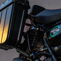 Black Commuter Pannier Rail fit for Royal Enfield Hunter 350