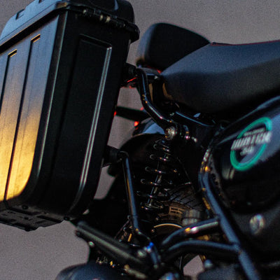 Black Commuter Pannier Rail fit for Royal Enfield Hunter 350