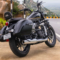 Black Long Haul Pannier Rails fit for Royal Enfield Meteor 350