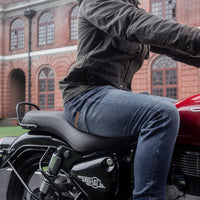 Black Low Ride Dual Seat fit for Royal Enfield Bullet 350