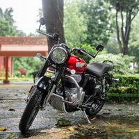 Black Low Ride Dual Seat fit for Royal Enfield Bullet 350