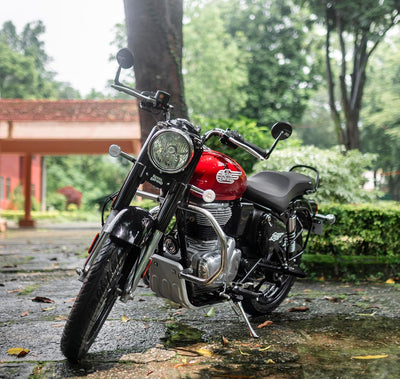 Black Low Ride Dual Seat fit for Royal Enfield Bullet 350