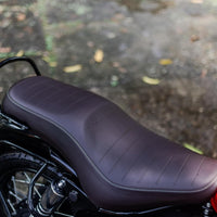 Brown Low Ride Dual Seat fit for Royal Enfield Bullet 350
