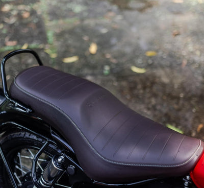 Brown Low Ride Dual Seat fit for Royal Enfield Bullet 350