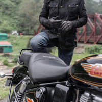 Black Touring Dual Seat fit for Royal Enfield Bullet 350