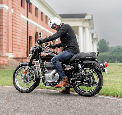 Black Touring Dual Seat fit for Royal Enfield Bullet 350