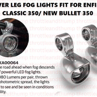Silver Led Fog Lights fit for Royal Enfield Bullet 350