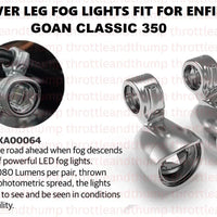 Silver Led Fog Lights fit for Royal Enfield Goan Classic 350