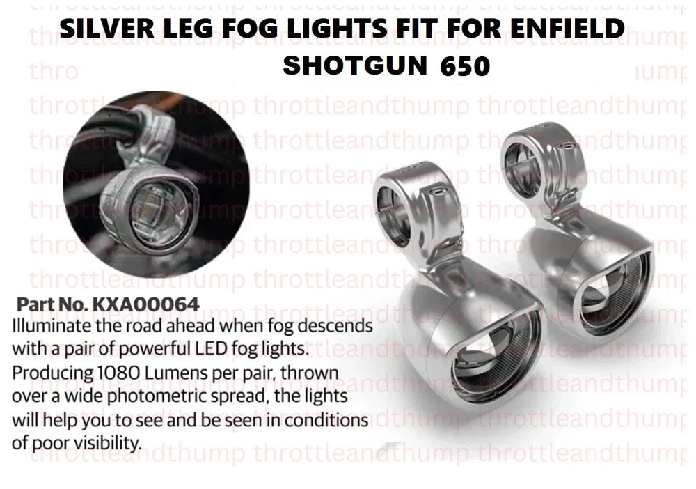 Silver Led Fog Lights fit for Royal Enfield Shotgun 650