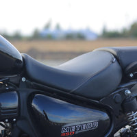 Black Low Ride Rider Seat fit for Royal Enfield Meteor 350