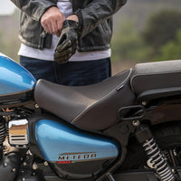 Brown Low Ride Rider Seat fit for Royal Enfield Meteor 350