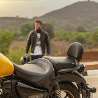 Black Touring Rider Seat fit for Royal Enfield Meteor 350