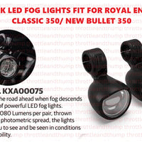 Black Led Fog Lights fit for Royal Enfield Classic 350