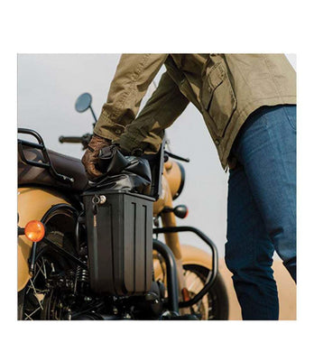 Black Commuter Pannier fit for Royal Enfield Goan Classic 350