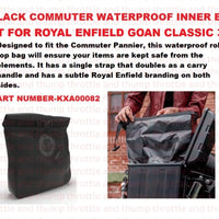 Black Commuter Waterproof Inner Bag fit for Royal Enfield Goan Classic 350