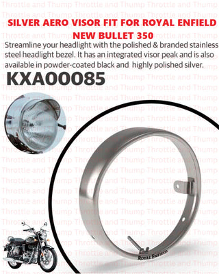 Silver Aero Visor fit for Royal Enfield Bullet 350