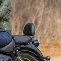 Black Passenger Backrest Pad fit for Royal Enfield Meteor 350