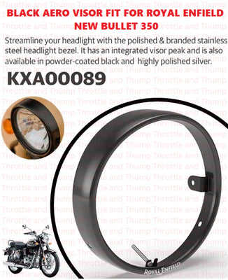 Black Aero Visor fit for Royal Enfield Bullet 350