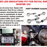 Silver LED Indicators fit for Royal Enfield Hunter 350