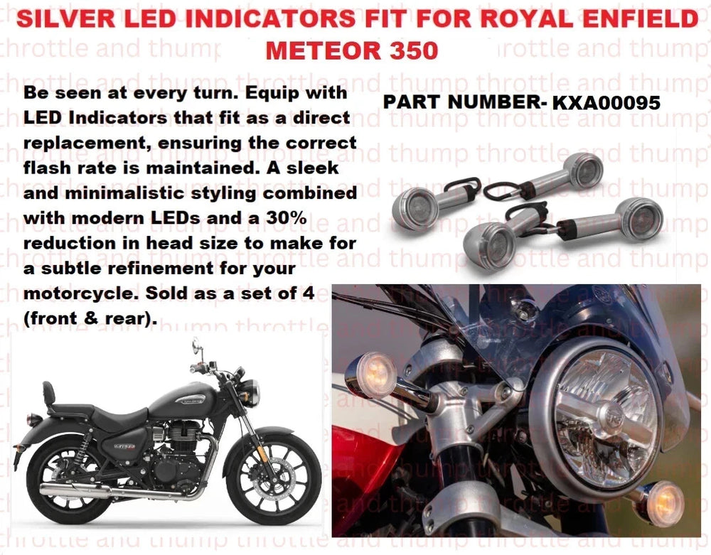 Silver LED Indicators fit for Royal Enfield Meteor 350