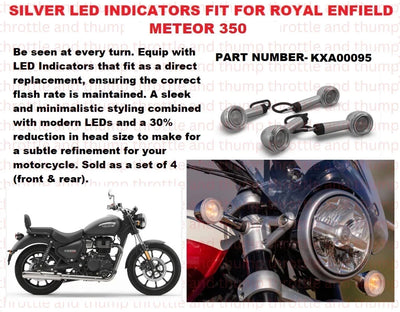 Silver LED Indicators fit for Royal Enfield Meteor 350