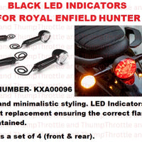 Black LED Indicators fit for Royal Enfield Hunter 350
