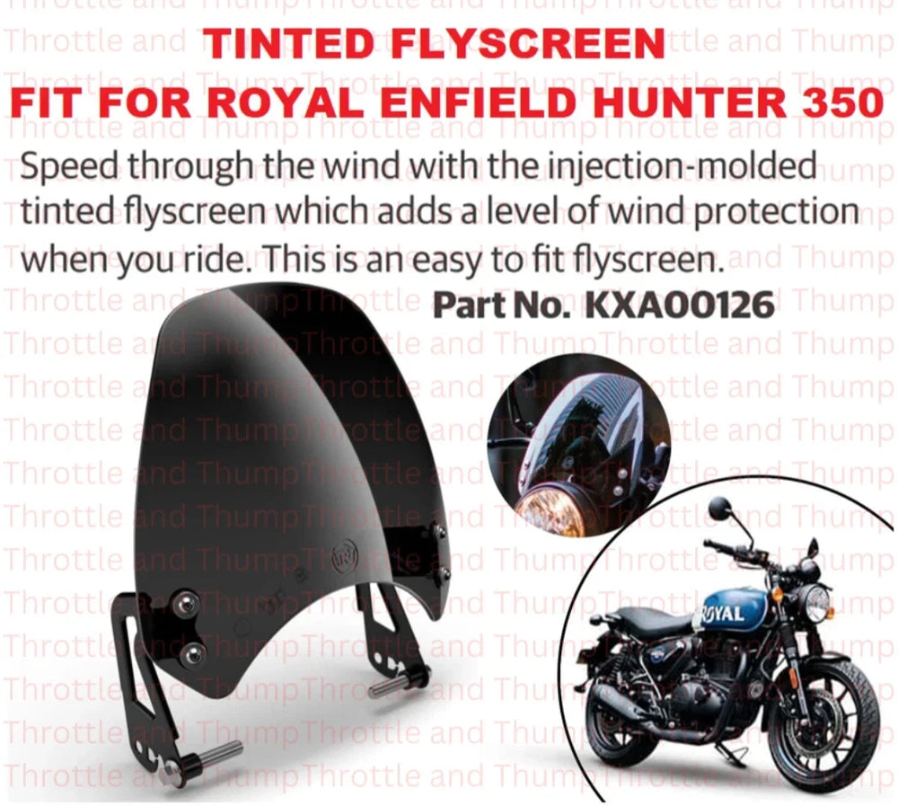 Tinted Flyscreen fit for Royal Enfield Hunter 350
