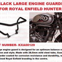 Black Large Engine Guards fit for Royal Enfield Hunter 350