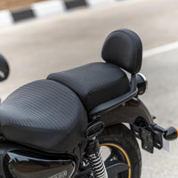 Black Pleated Seat Cover fit for Royal Enfield Meteor 350