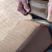 Brown Pleated Seat Cover fit for Royal Enfield Meteor 350